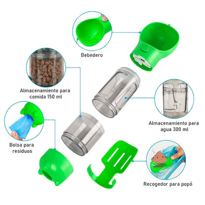 Botella Mediana Multifuncional para Mascotas